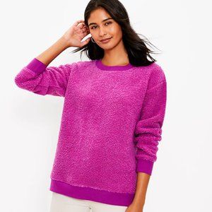 LOFT Sherpa Sweatshirt, Size XL